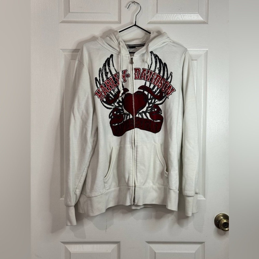 Vintage Harley Davidson Hoodie Zip